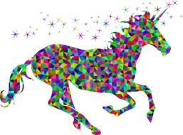 color image of of the mythical unicorn