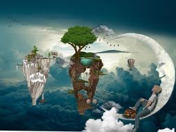 Moon Fairy Worlds drawing