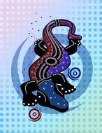Lizard and crocodile clipart