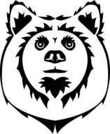 painted bear face
