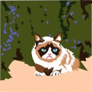 Illustration of Grumpy cat
