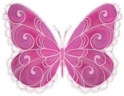 Butterfly Vector Pink drawing