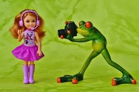 Picture of Photographer Frog and toy