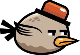 Anthropomorphized bird