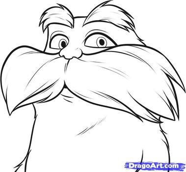 How To Draw The Lorax Step By Movies Pop
