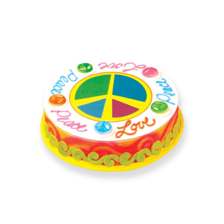 Peace Sign Stickers Cake Ideas And Designs