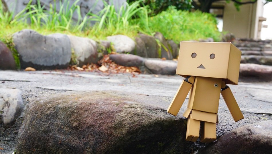 pvc figure on stone
