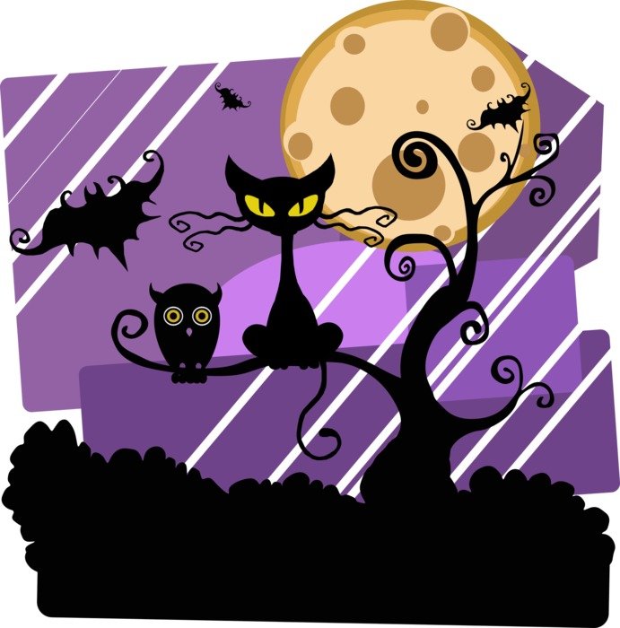 Graphic image of the night before halloween free image download