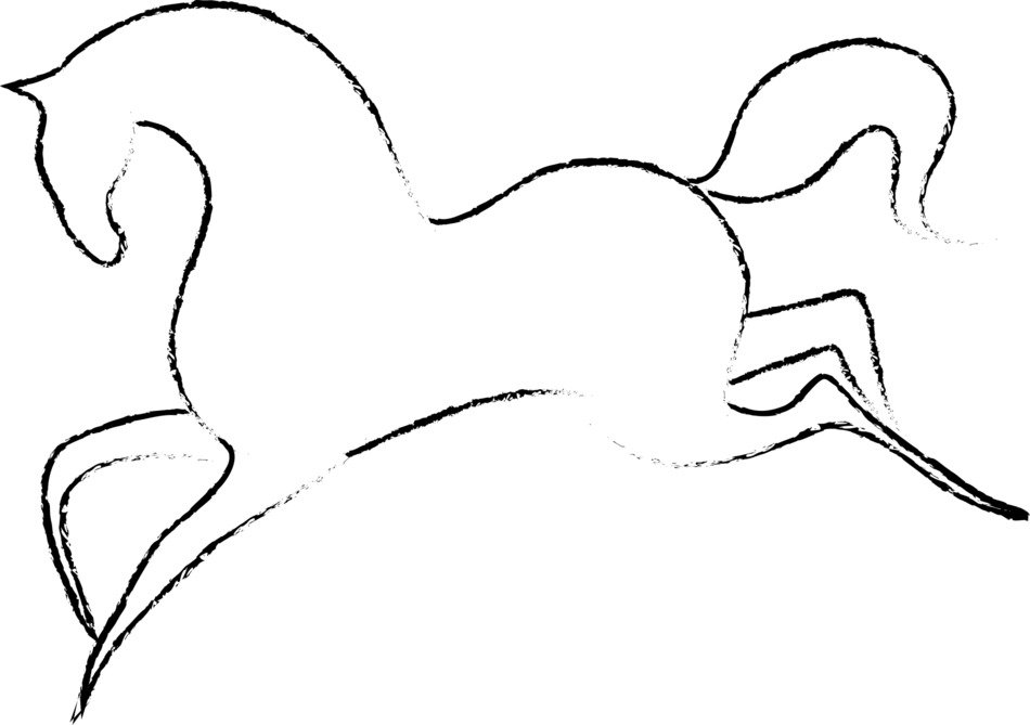 The Horse Galop drawing