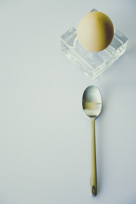 Breakfast Egg and spoon