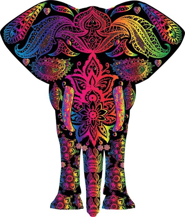 abstract image of an elephant