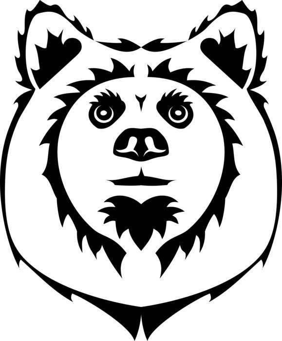 painted bear face