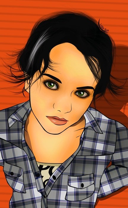 illustration of the girl