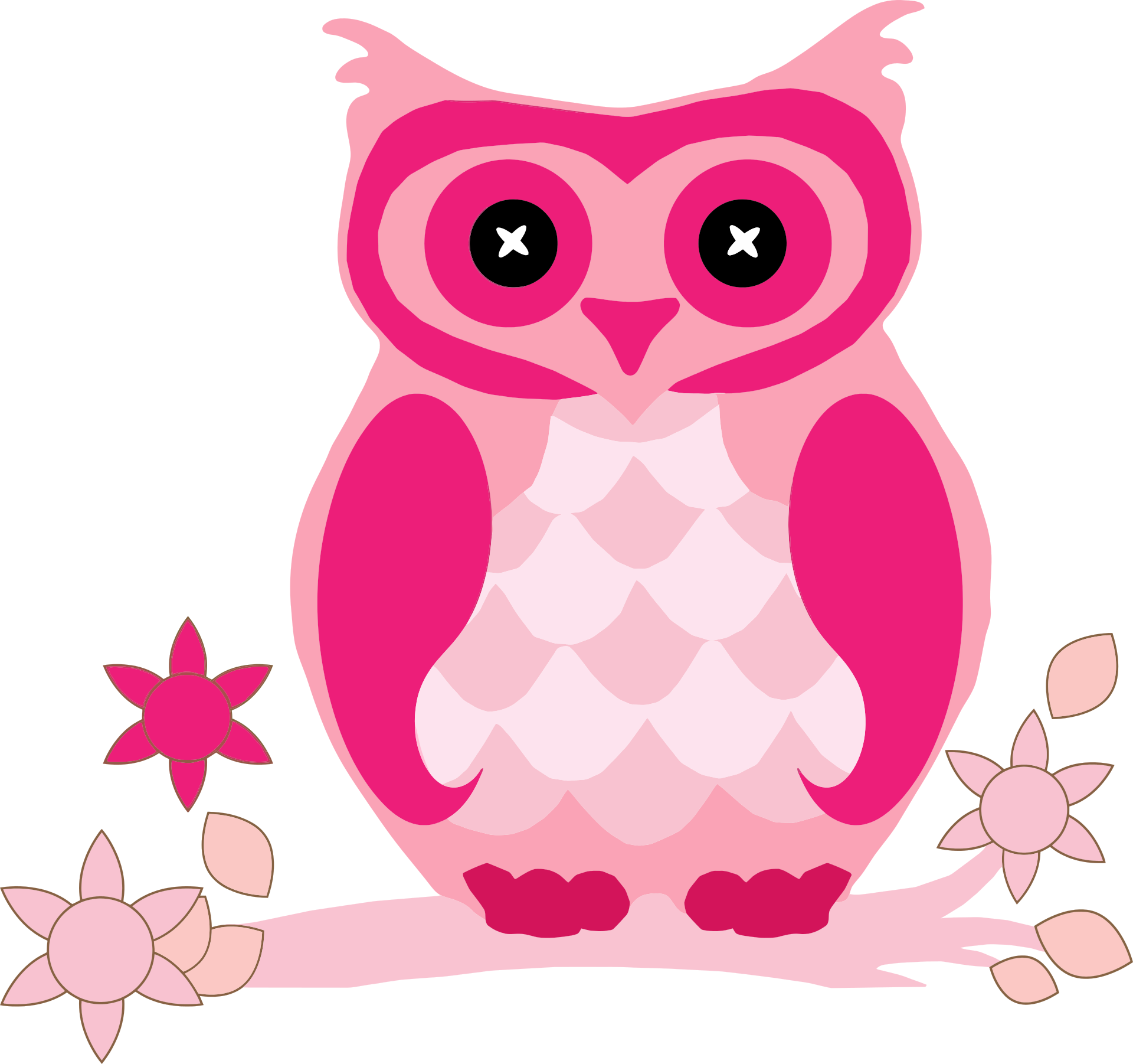 Pink Owl drawing free image download