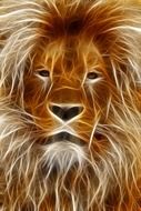 Lion Image drawing