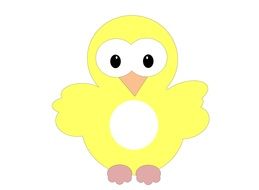 Yellow chicken clipart