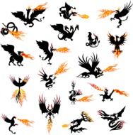 Mystical phoenixes