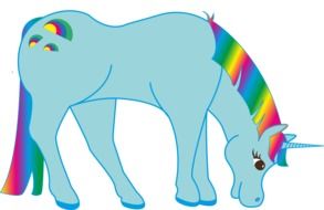 Rainbow Unicorn Fairy drawing