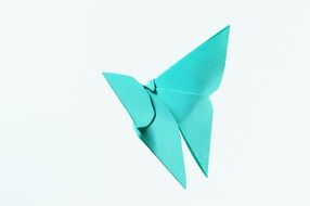 blue bird like origami