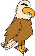 cartoon bald eagle