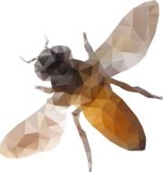 Bee, fly, abstract artwork