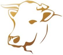 cow head logo