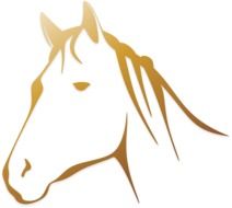 painted horse head silhouette
