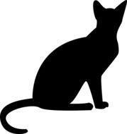 Cat silhouette clipart