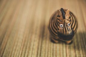 decorative Wooden figure of zebra