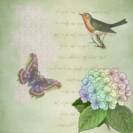 Scrapbooking Bird Paper