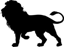 lion silhouette clipart