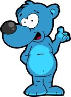 Bear Blue drawing