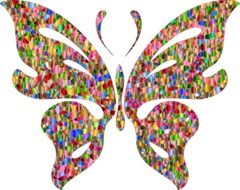 colorful Butterfly, abstract illustration