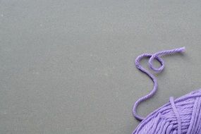 lilac knitting wool