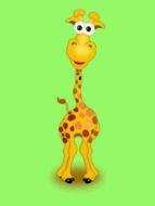 Cartoon nice Giraffe drawing