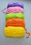 multicolored wool
