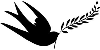 Silhouette of Peace clipart