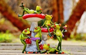 Figures of the frogs