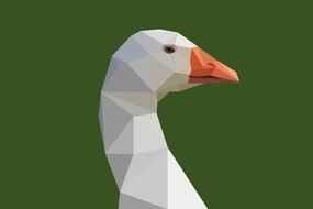 clipart of the white goose
