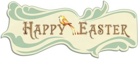 Vintage Easter Greeting Banner