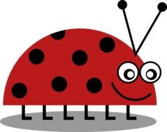Ladybug cartoon drawing