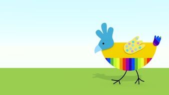 Colorful Easter Chick