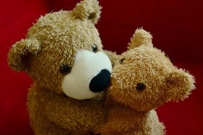 hugging teddy bears