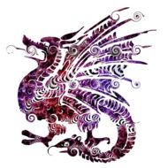 dragon drawing on a white background