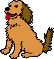 graphic image of a funny puppy