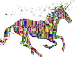 colored geometric image of the Unicorn