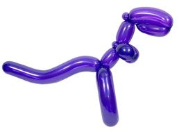 dinosaur from a purple balloon