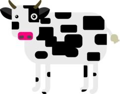 square spotted cow