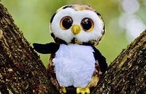 Cute Owl stuffed animal sitting