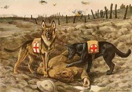 German Shepards service Dogs drawing